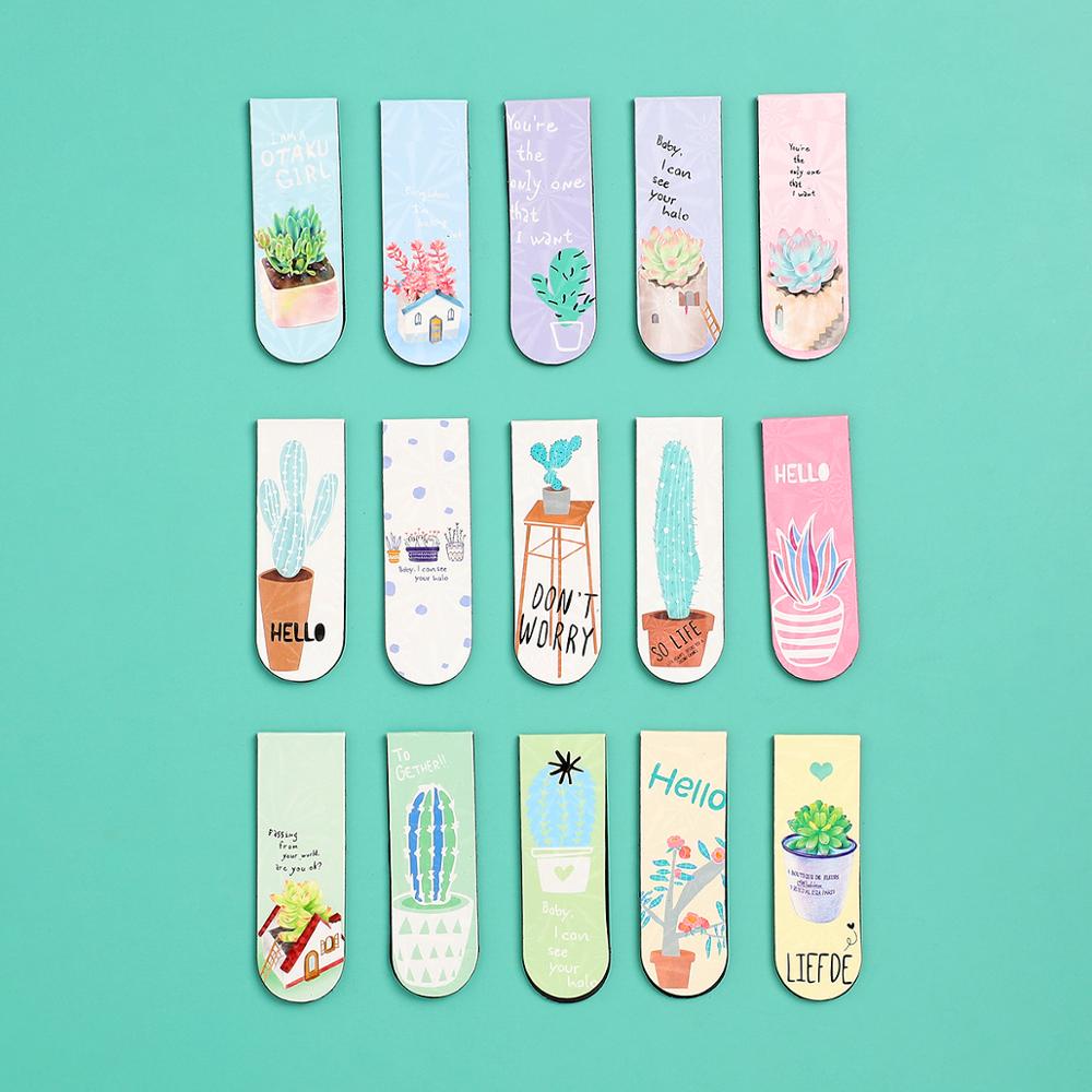 6PC Set Kawaii Sakura Magnet Bookmark