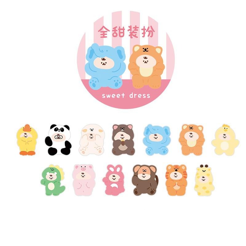 1PC Adorable Animal Washi Stickers