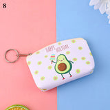 Cute Avocado Coin Purses Japanese Zipper Money Storage Bag Women Small Wallets Kids 2021 Porte Feuille Femme Monnaie Et Carte