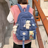 1PC Kawaii Bear Large Capacity Backpack