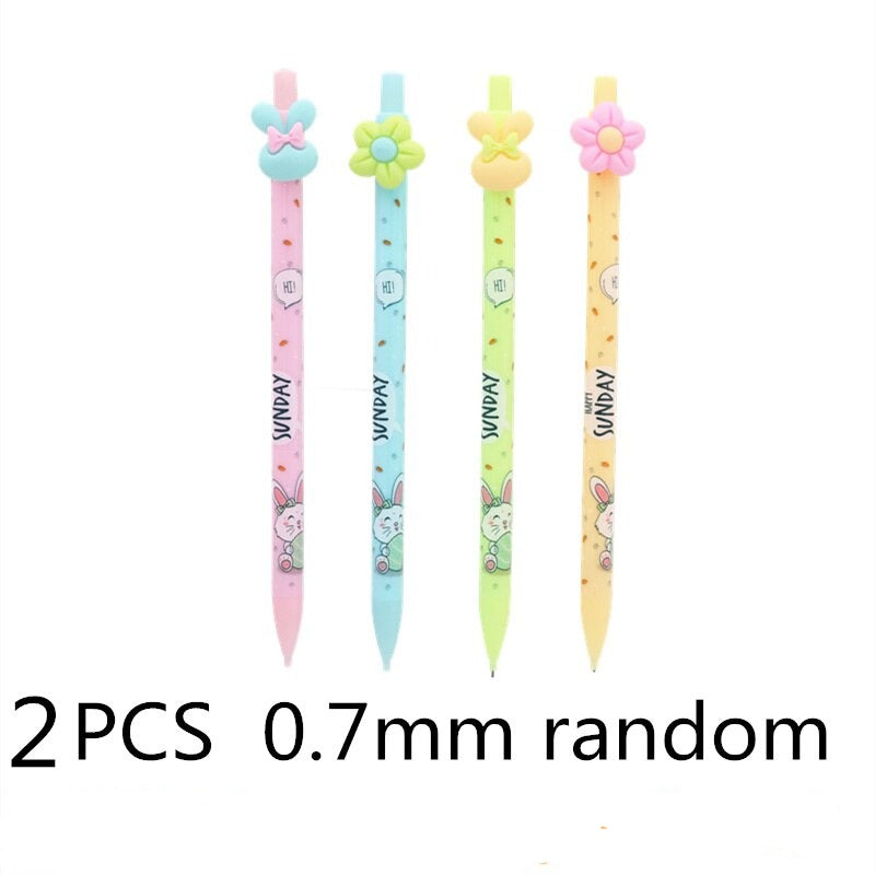 2PC Happy Sunday Kawaii Rabbit Mechanical Pencils