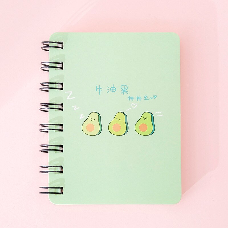 1PC Adorable Avocado Mini Spiral Notebook