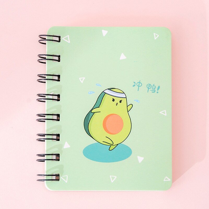 1PC Adorable Avocado Mini Spiral Notebook