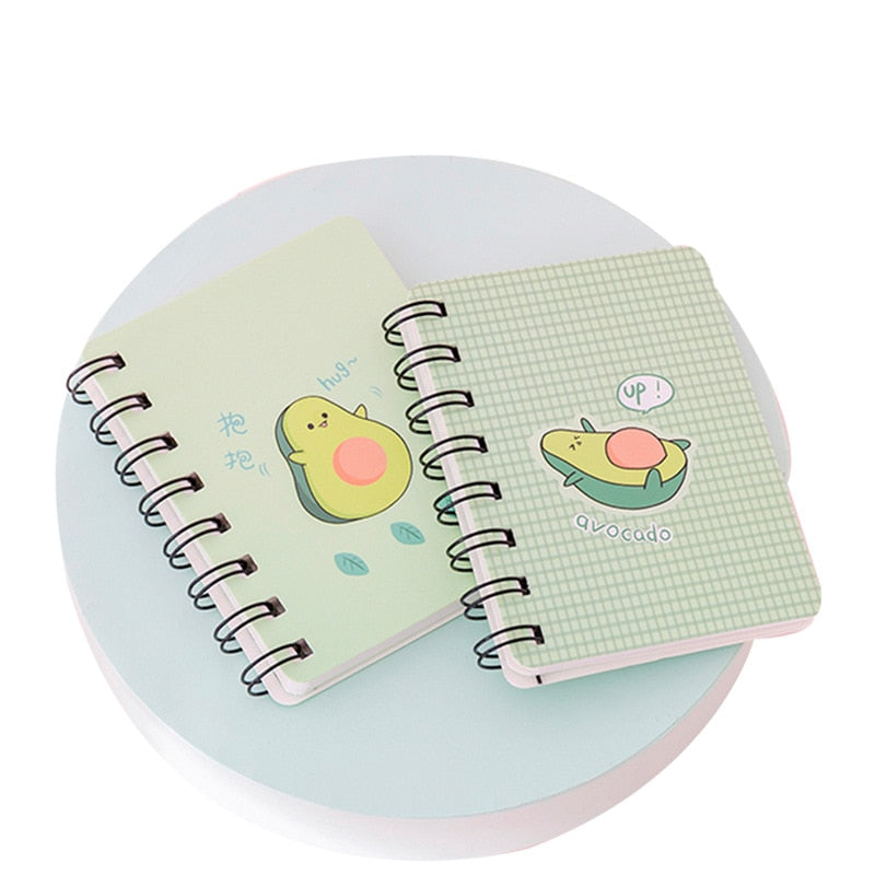 1PC Adorable Avocado Mini Spiral Notebook