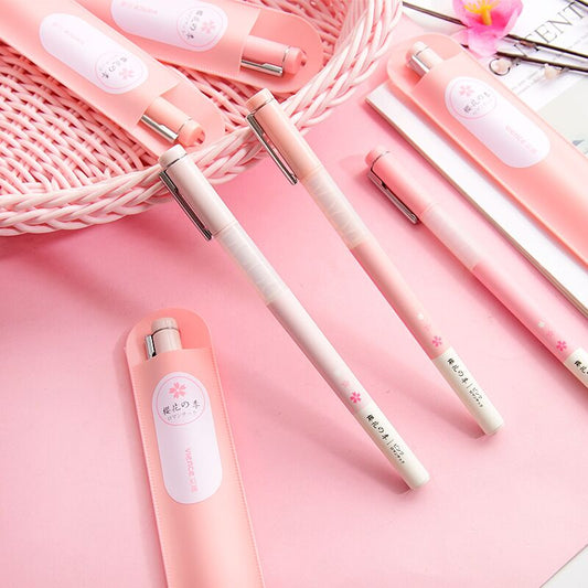 1PC Kawaii Cherry Blossom Gel Pen-my kawaii office