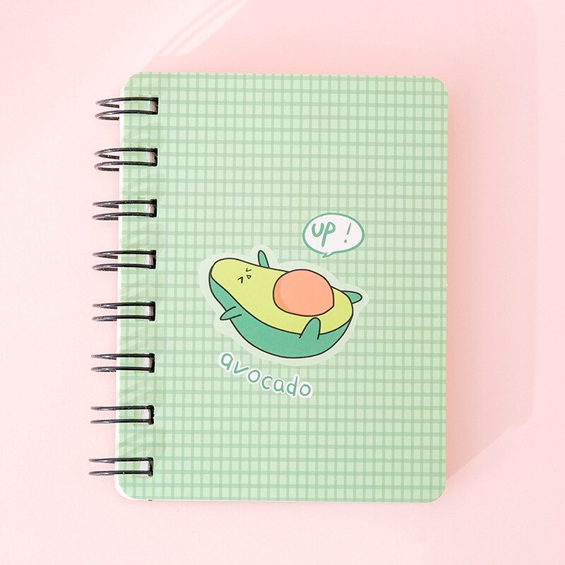 1PC Adorable Avocado Mini Spiral Notebook