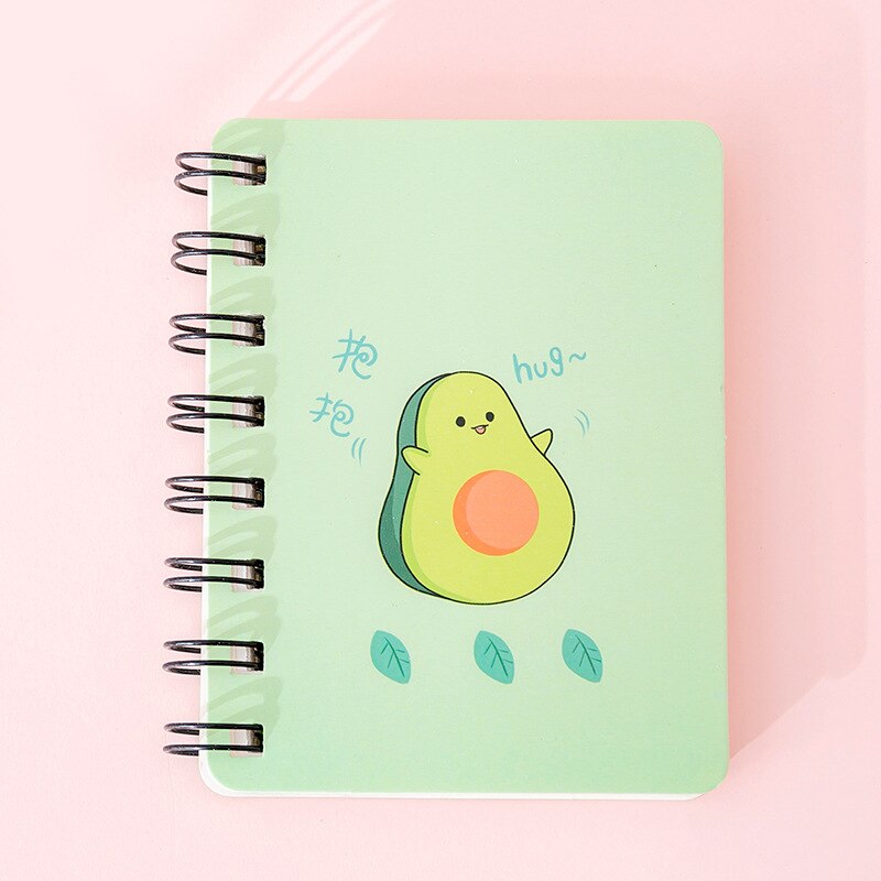 1PC Adorable Avocado Mini Spiral Notebook