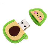1PC Kawaii Avocado Green USB Memory Stick