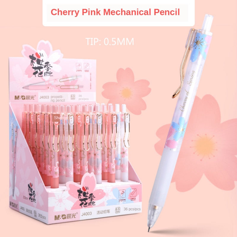 2PC Pretty Cherry Blossom Mechanical Pencil