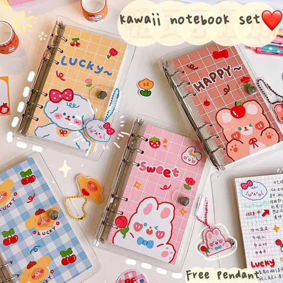 1PC Set Kawaii Rabbit and Friends Notebook
