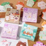 45PC Kawaii Friends Characters Stationery Stickers