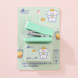 1PC Kawaii Animals Mini Portable Stapler Set