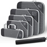 3/6PCS Compressed Packing Cubes Travel Organizer Set