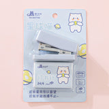 1PC Kawaii Animals Mini Portable Stapler Set