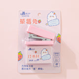1PC Kawaii Animals Mini Portable Stapler Set