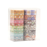 18PC Kawaii Animals Face Washi Tape Set