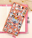 1PC Cute Animals Decorative Stickers