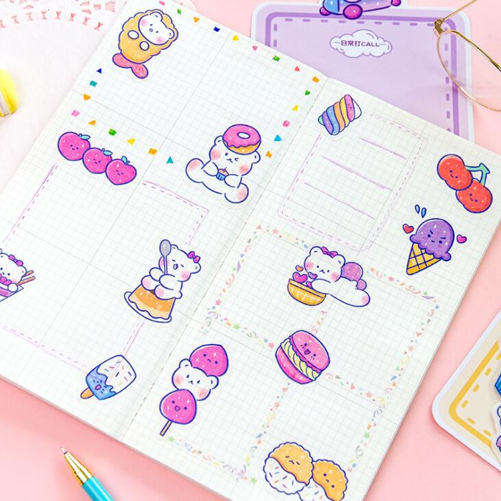 40PC Cute Bear Journal Stickers