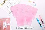 1PC Cute Bear Rabbit Transparent Notebook