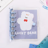 1PC Cute Bear Rabbit Transparent Notebook