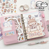 1PC Kawaii Rabbit Angel Notebook Set