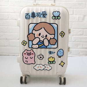 1 Sheet Kawaii Waterproof Luggage/Laptop Stickers