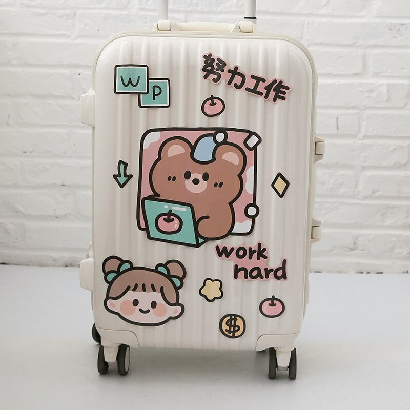 Cow Print Cute Funny Love Doodle Waterproof Stickers For Suitcase Water  Bottle Diy Laptop Skateboard Luggage - Temu New Zealand