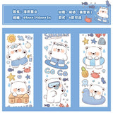 1PC Kawaii Snow Bear Washi Tape Collection