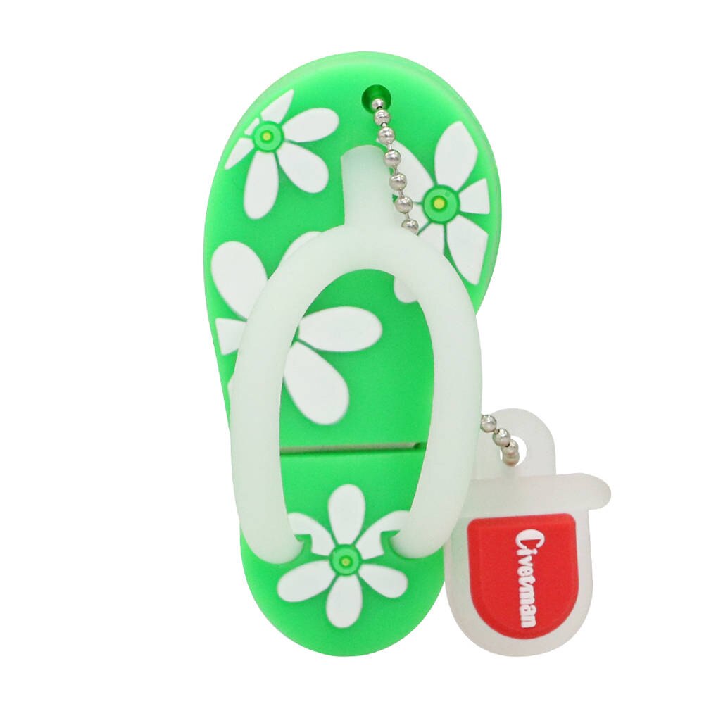 1PC Rubber Slippers USB Memory Stick