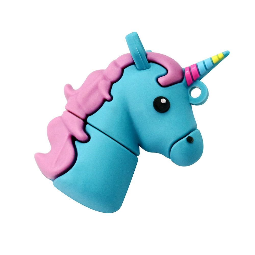 1PC Lovely Colorful Unicorn Collection USB Memory Stick