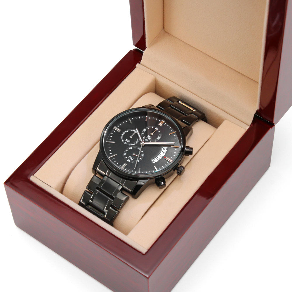 Chronograph Watch with Custom Engraving