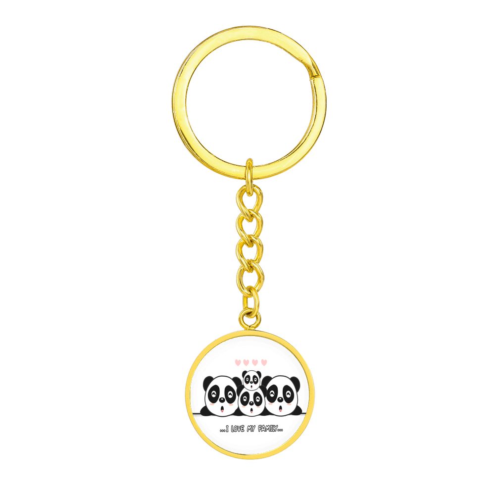 Panda Family Key Chain