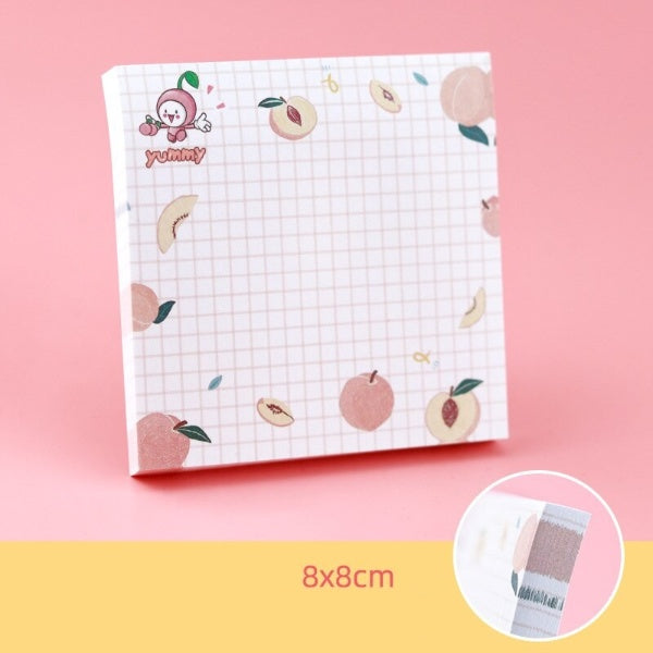 1PC Kawaii Animals And Fruits Sticky Notes Memo Pad