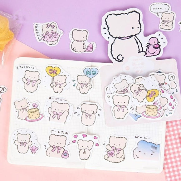 40PC Cute Lovely Bear Decorative Stickers