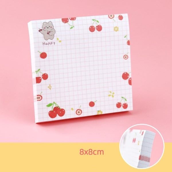 1PC Kawaii Animals And Fruits Sticky Notes Memo Pad