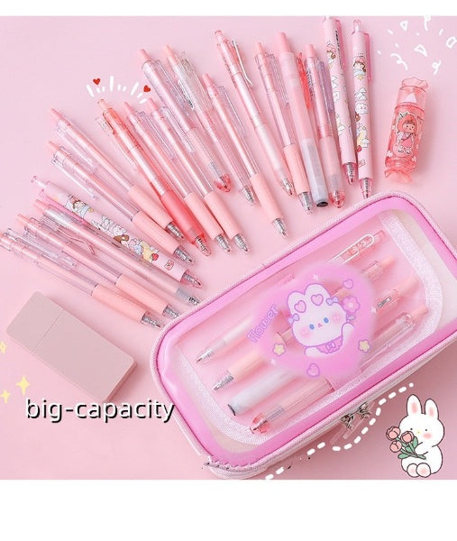 1PC Kawaii Big Capacity Layered Pencil Bag