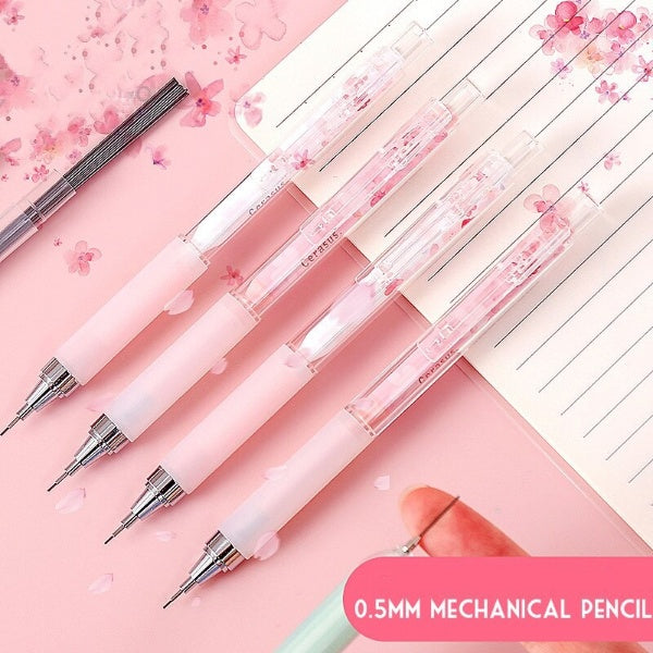 2 or 4PC Lovely Cherry Blossoms Mechanical Pencil