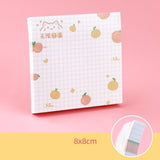 1PC Kawaii Animals And Fruits Sticky Notes Memo Pad