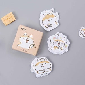 45PC Kawaii Puppy Decorative Stickers