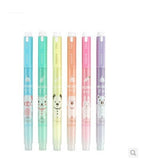 6PC Cute Animals Double Head Highlighters